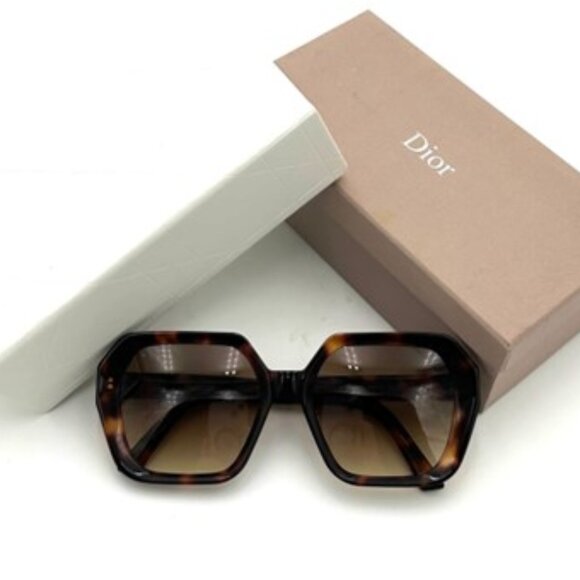 NIB-Christian Dior DiorMidnight Tortoise Sunglasses - Picture 1 of 4